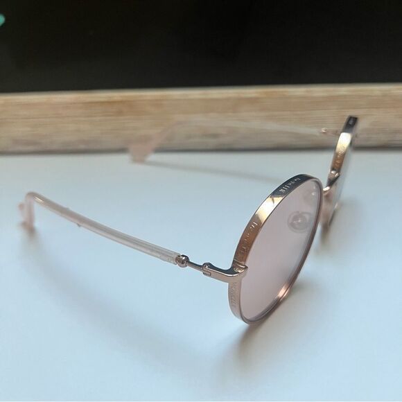 Moncler MLO146-F SUNGLASSES Peach Pink / Rose Lenses MSRP $449 main image 4